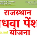 rajasthan vidhwa pension yojana online apply