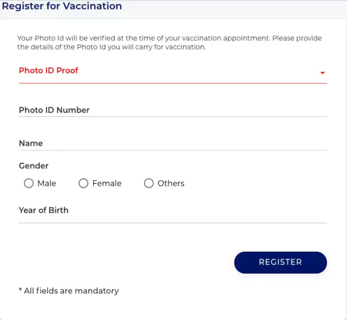 co vaccine registration