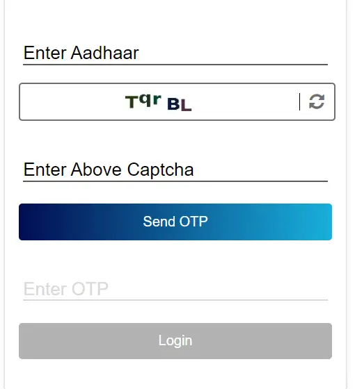 Adhar update login